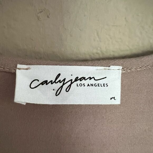 Carly Jean Los Angeles Corey Taupe Maxi Dress - Picture 5 of 11